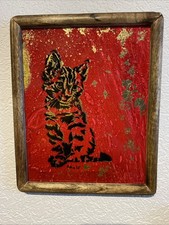 Bild Gemälde Katze  Abstrakt