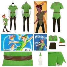 Peter Pan Cosplay Costume+hat