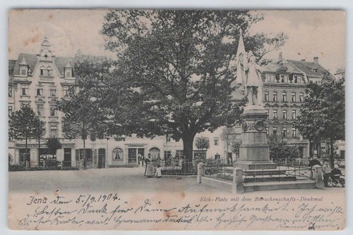 Ansichtskarte jena eich - jena, eich-platz