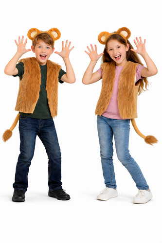 Kinder feige löwe weste ohren - löwe,