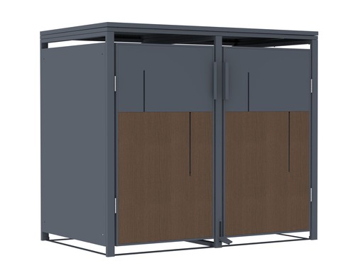 Mülltonnenbox anthrazit mit - mülltonnenbox,