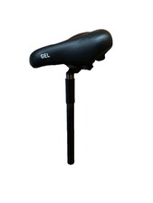 bikemate GEL Sattel Ergo Zone Fahrradsattel Komfortsattel mit Sattelstütze