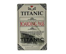 RMS Titanic Ticket ID Card
