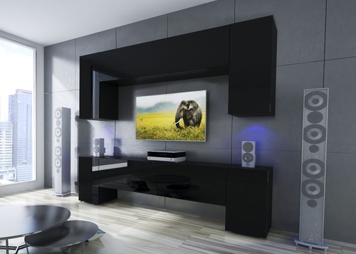 Moderne wohnwand schrankwand - moderne,