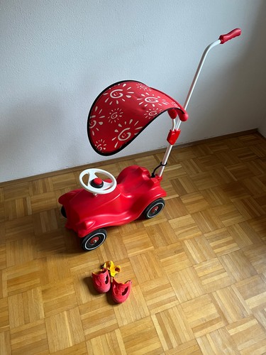 Bobby car mit sonnenschutz - car,
