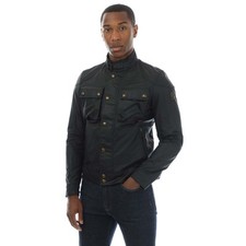 Herren Belstaff Racemaster Jacke aus gewachster Baumwolle in Schwarz