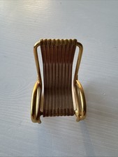 Schaukelstuhl Miniatur Messing