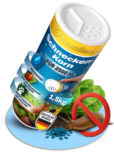 Schneckenkorn blau 5kg - schneckenkorn, 1,5kg