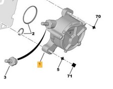 Vakuumpumpe Peugeot 308 CC 2.0 HDI 103kW 140PS 9801888780 