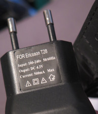 Netzteil Sony Ericsson ? LADEKABEL FÜR T28 Charger OUTPUT DC 4,3V = 500mA