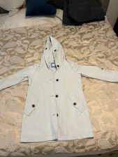 Tom Tailor Damen M Jacke Parka hellblau mit Kapuze