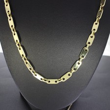 Wert 4.999,-  Aufpolierte Plättchenkette Gelbgold 585 14 Karat 55 cm xxyy-d