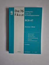 Die 76 wichtigsten Fälle BGB AT | nicht nur für Anfangssemester | Hemmer (u. a.)
