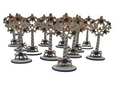 Kühn 12 Hochzeitsbäume Zinnfiguren Tauben Blumen Schleifen