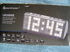 SOUNDMASTER UR200WE UKW PLL Uhrenradio Radiowecker mit Jumbo LED Anzeige + OVP