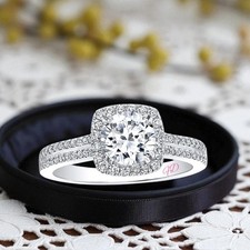 Massiver 14K Weißgold