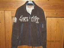 CAMP DAVID Green Fleecejacke Gr. S  Outdoor Jacke Fleece Braun  Original **TOP**