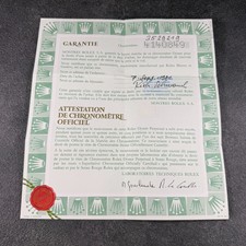 Rolex Garantie Papiere 1981 -