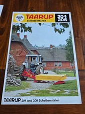 TAARUP Scheibenmäher 204 206 Traktor Schlepper Prospekt Brochure h