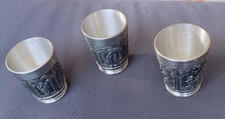 Zinn Schnapsbecher -Set 3