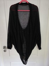 ANNETTE GÖRTZ Strickjacke, Gr. M, Leinenmischung, schwarz