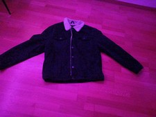 Men’s Black Denim Sherpa