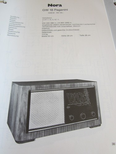 Schaltplan radio nora 18 - gw,