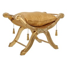 Savonarola Hocker Aus Holz Mit