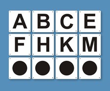 Reitplatz Buchstaben