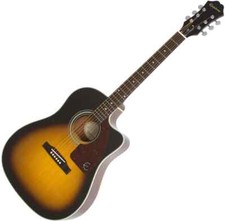 B-WARE Epiphone J-15 EC Deluxe Vintage Sunburst Akustik Gitarre Koffer Fishman