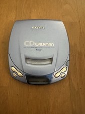 Tragbarer CD Player Sony Walkman D-E201 Gebraucht Funktionsfähig Blau