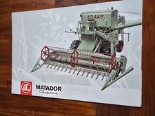 CLAAS Matador Gigant 1965 Mähdrescher Traktor Schlepper Prospekt Brochure