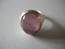 Goldschmiedearbeit, Unikat, Handarbeit, Ring Silber 925 + Gold 750 Gr. Gr. 57