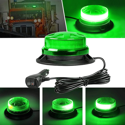 Led grün rundumleuchte magnet - led,