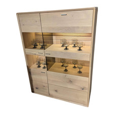 Thielemeyer Highboard Cortona Eiche Massiv Mit Beleuchtung