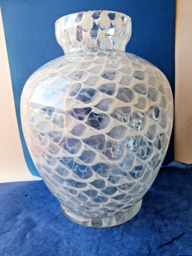 44203 vase lauscha fadenglas - vase,