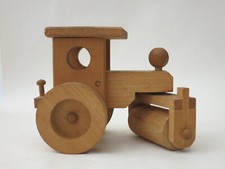 HOLZSPIELZEUG 70er 1970 MID CENTURY DAMPFWALZE AUTO FINLAND CATERPILLAR キャタピラー