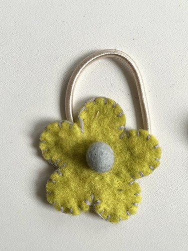 Neu haar gummi - filz, blume