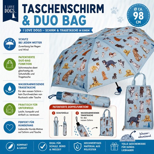 Taschenschirm duo bag love - taschenschirm,