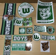 15 Aufkleber Sticker Ultras Wolfsburg Schal Esbjerg Trikot anti Hannover Kiel XL