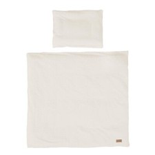 roba 2-teiliges 'Seashells Oyster' Wiegenbettwäsche-Set, 80 x 80 cm, weiß B-Ware