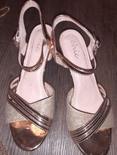 Schuhe Brautschuhe High Heels rosegold gold rose Hochzeit Braut  Größe 38