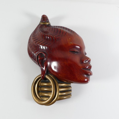 Achatit wandmaske afrikanerin - achatit,