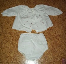 Baby Set alt weiß Größe 80 / Taufanzug  Vintage von Matador