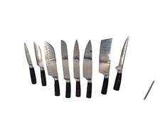 Küchenmesser Scharfe Kochmesser Edelstahl /Bequemen Griff/Set 8tlg