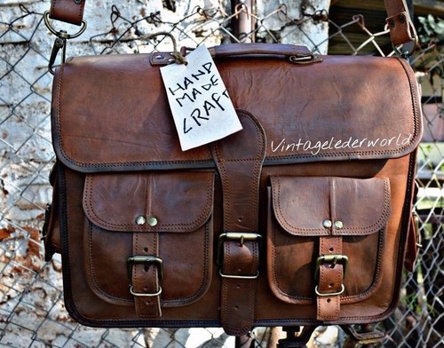 Tasche leder vintage laptop - vintage,