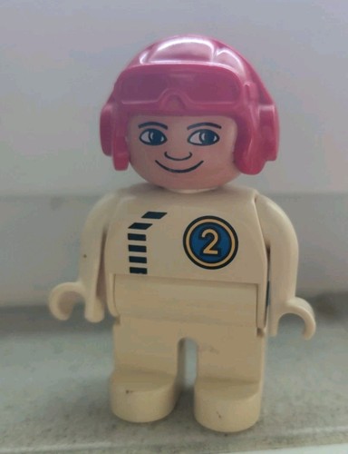 Lego duplo figur - 1x, rennfahrer