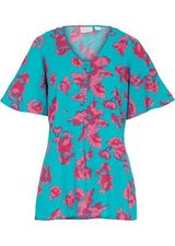 Viskose Bluse Gr. 46 Smaragd