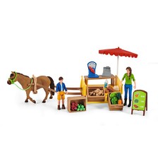 NEU Schleich 42528 Sonnentag Mobiler Bauernhofständer BARMWELT Spielset Tiere Pferd