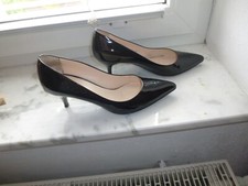 ANDREA PUCCINI Lackpumps schwarz durch+durch ECHTLEDER Gr. 38 TOP NP 289 €